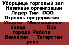 Уборщица торговый зал › Название организации ­ Лидер Тим, ООО › Отрасль предприятия ­ Уборка › Минимальный оклад ­ 27 200 - Все города Работа » Вакансии   . Татарстан респ.